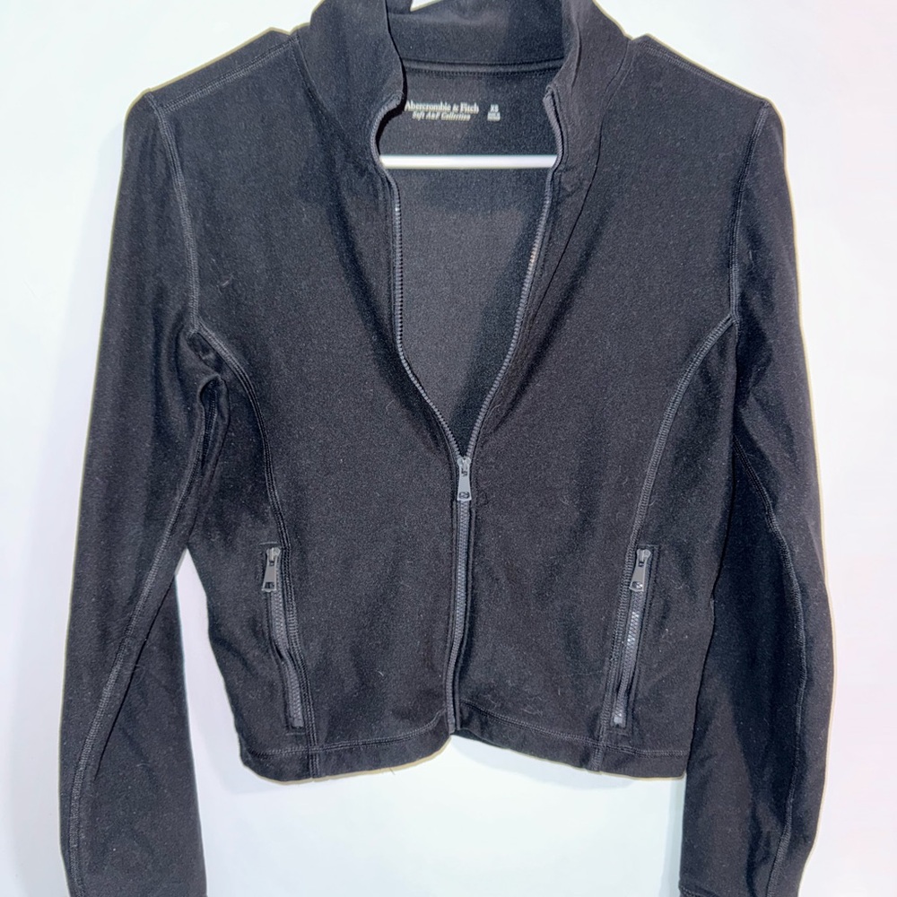 Abercrombie & Fitch Black Bomber Jacket